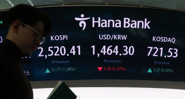 사진은 서울 중구 하나은행 딜링룸. /사진=뉴시스