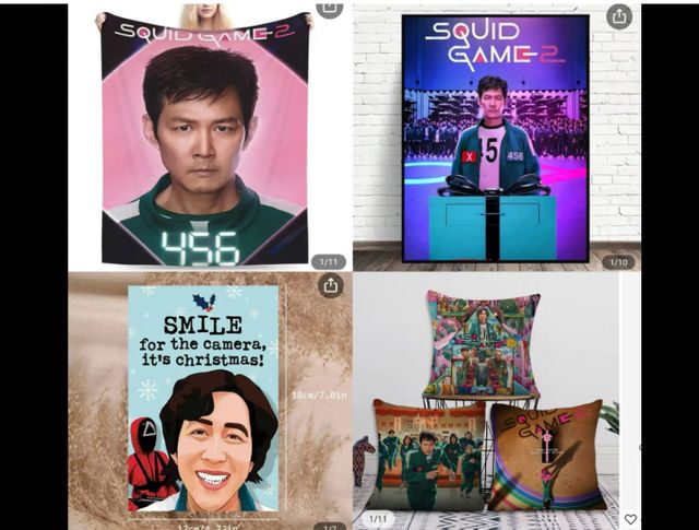 중국 온라인 쇼핑몰에서 '오징어게임 2' 불법 굿즈가 판매되고 있어 논란이다. /사진=서경덕 교수 페이스북
