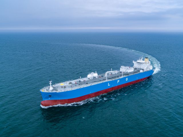 HD현대중공업이 건조한 초대형LPG운반선(VLGC)의 시운전 모습. /사진=HD한국조선해양