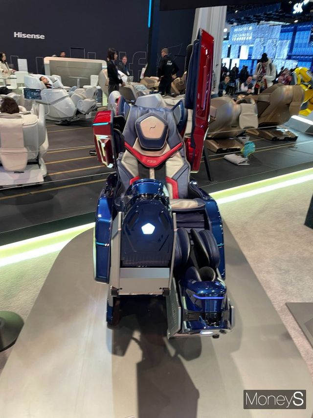 바디프랜드가 'CES 2025'에 전시한 AI헬스케어로봇 733. / 사진=이한듬 기자