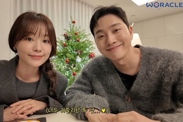 박위와 송지은이 결혼 후 처음으로 떨어지는 상황에 아쉬워했다. 사진은 송지은과 박위의 모습. /사진=유튜브 채널 '위라클' 캡처