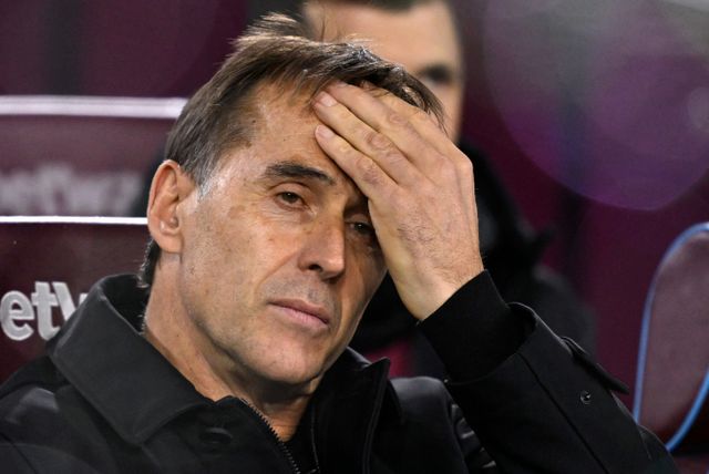 황희찬의 은사로 잘 알려진 훌렌 로페테기 감독이 6개월 만에 경질됐다. 사진은 훌렌 로페테기 감독의 절망한 모습. /사진=로이터