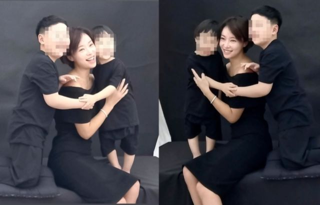 황정음이 아이들과 가족사진을 찍은 근황을 전했다. /사진=황정음 인스타그램