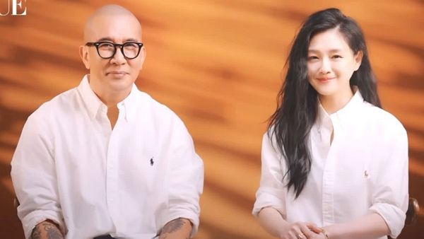 타이완 배우 고 서희원의 전 남편이 1억4200만달러의 빚을 지고 있다는 충격적인 폭로가 나왔다. 사진은 구준엽(왼쪽)과 서희원의 모습. /사진=보그 타이완 캡처