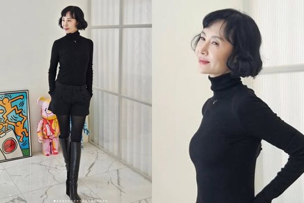 배우 채시라 슬렌더 몸매로 눈길을 끌었다. /사진=채시라 인스타그램