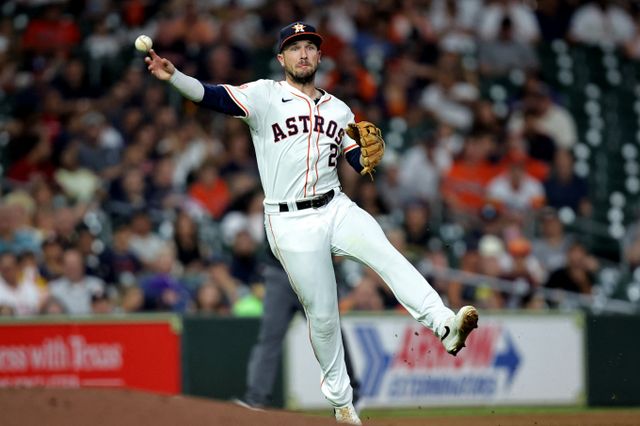 3루수 최대어 알렉스 브레그만이 보스턴 레드삭스의 유니폼을 입는다. 사진은 2024시즌 휴스톤 애스트로스에서 활약한 알렉스 브레그먼의 모습. /사진=로이터