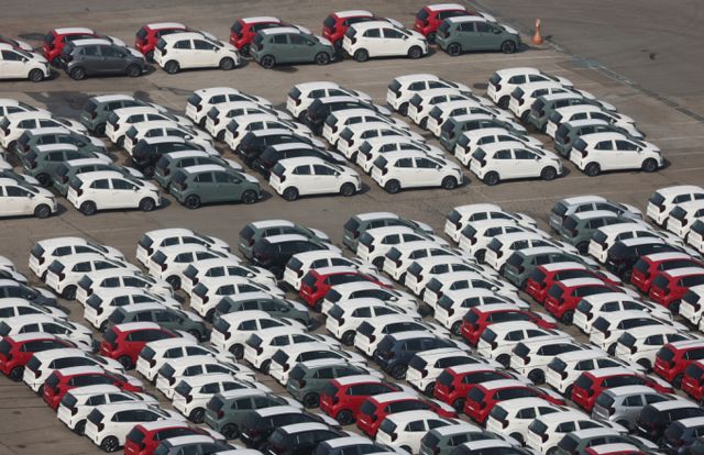 경기 평택시 포승읍 평택항 수출 야적장에 차량이 주차되어 있다. / 사진=뉴스1 김영운 기자 /사진=(평택=뉴스1) 김영운 기자