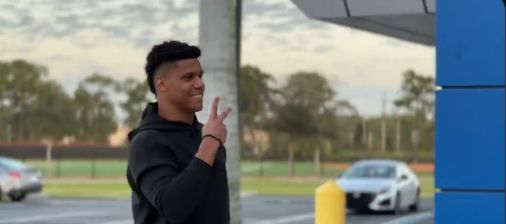 후안 소토가 뉴욕 메츠 스프링캠프에 합류했다. 사진은 지난 16일(한국시각) 뉴욕 메츠의 공식 엑스에 올라온 후안 소토의 출근길 모습. /사진=뉴욕 메츠 엑스 캡처