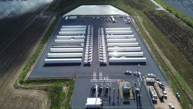 미국 텍사스 남부에 위치한 100MW 규모의 첫번째 프로젝트 ESS 설비. /사진=SK이터닉스