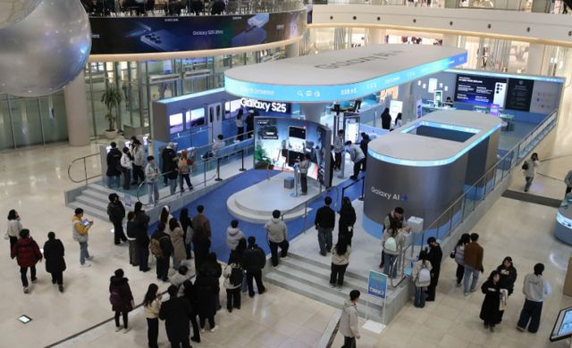 서울 영등포구 타임스퀘어 '갤럭시 스튜디오' 전경. /사진=삼성전자