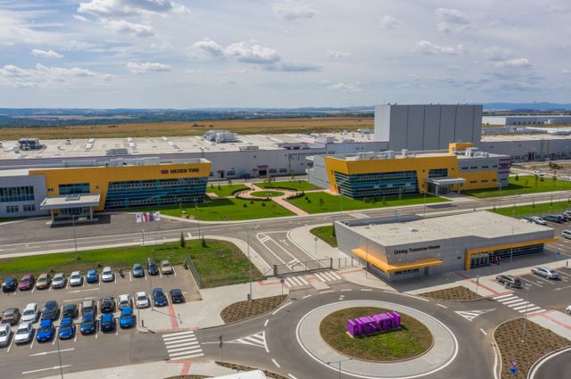 넥센타이어가 유럽 진출 희망 기업에 체코 투자 노하우를 알렸다. 사진은 체코 자테츠 소재 넥센타이어 유럽 공장 전경. /사진=넥센타이어