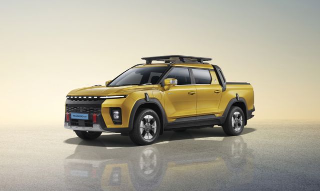 KGM이 친환경차 보조금 혜택이 적용된 전기 픽업 '무쏘 EV'의 가격을 공개했다. /사진=KGM