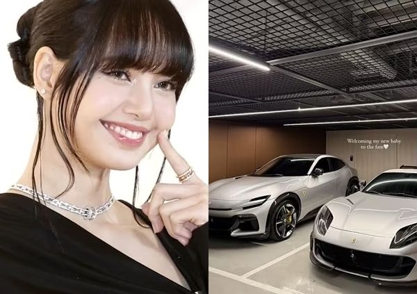 그룹 블랙핑크 리사가 새로 산 슈퍼카 두 대를 공개했다. 사진은 블랙핑크 리사(왼쪽)와 리사가 공개한 슈퍼카 두 대. /사진=뉴스1, 리사 인스타그램 캡처