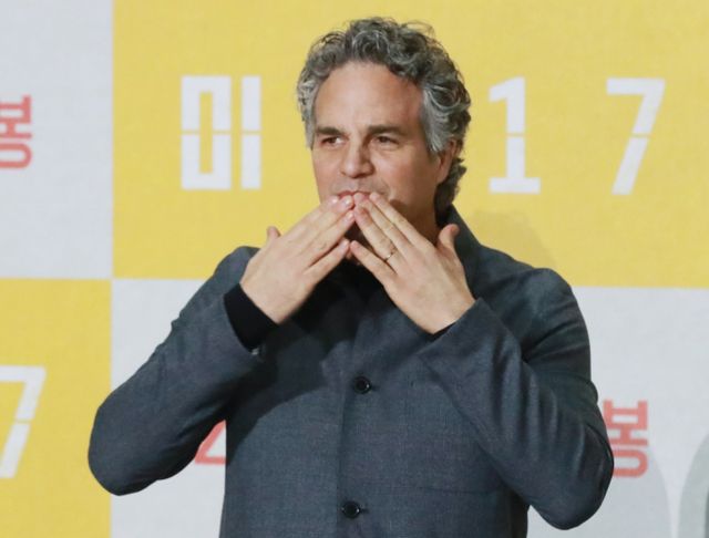 배우 마크 러팔로가 20일 서울 강남구 메가박스 코엑스에서 진행된 영화 '미키17'(감독 봉준호) 기자간담회에 참석했다. /사진=스타뉴스