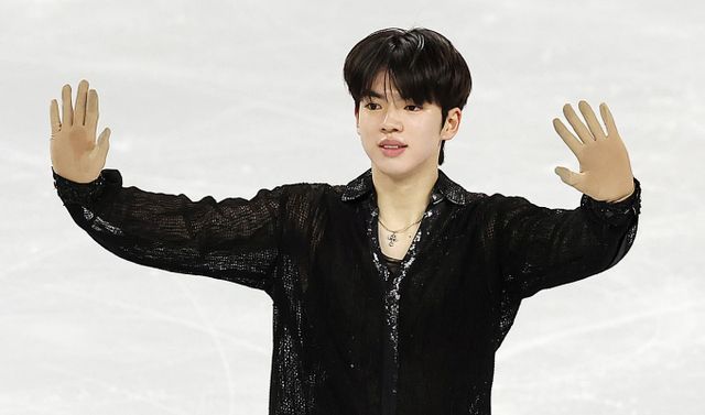 피겨스케이팅 선수 차준환이 2025 국제빙상경기연맹(ISU) 사대륙선수권대회 쇼트프로그램에서 4위를 기록했다. 사진은 차준환이 지난 20일 서울 양천구 목동 아이스링크에서 열린 2025 ISU 사대륙 피겨스케이팅 선수권대회 남자 싱글 쇼트 프로그램에서 연기를 선보이는 모습. /사진=뉴스1