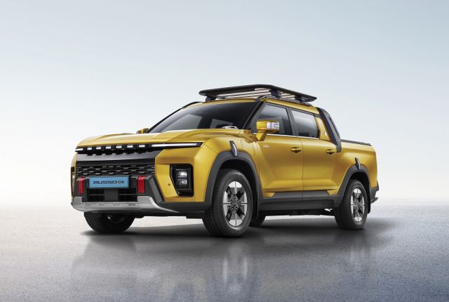 KGM이 다음달 출시 예정인 '무쏘 EV' 사전 계약을 진행한다. /사진=KGM