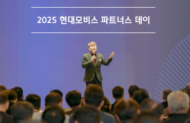 이규석 현대모비스 사장이 동반성장 강화를 위한 협력사 파트너스 데이를 열었다. /사진=현대모비스 