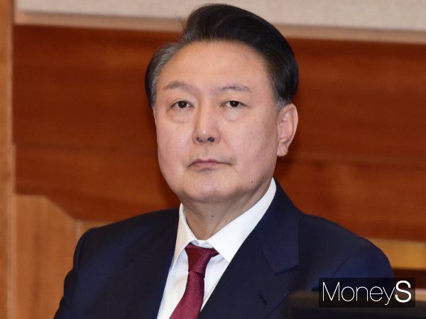 윤석열 대통령의 탄핵심판 최종 변론이 25일 진행된다. 사진은 윤석열 대통령이 지난 1월23일 서울 종로구재동 헌법재판소 심판정에서 진행된 탄핵심판 4차 변론에 출석한 모습. /사진=임한별 기자