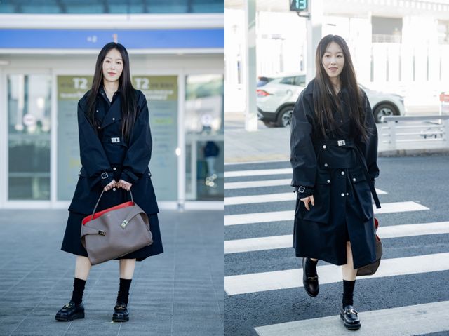 서현진이 26일 오전 페라가모 2025년 F/W 밀라노패션위크 컬렉션 패션쇼 참석을 위해 인천국제공항 통해 이탈리아로 출국했다./사진=페라가모 제공