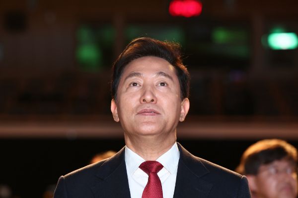 정치 브로커 명태균씨가 자신이 오세훈 서울시장을 도왔으나 '먼지떨이 당했다'고 주장했다. 사진은 오세훈 서울시장이 서울시 안보포럼에 참석한 모습. /사진=뉴스1