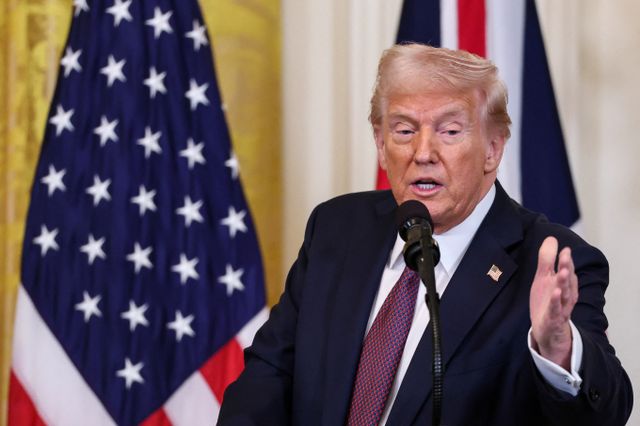 제시 마치 캐나다 축구대표팀 감독이 캐나다를 미국의 51번째 주로 만들겠다는 도널드 트럼프 대통령의 발언에 분노했다. 사진은 지난 27일(현지시각) 미국 워싱턴 백악관에서 기자회견을 진행 중인 도널드 트럼프 대통령. /사진=로이터