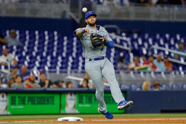 타격 부진에 빠진 김혜성이 시즌을 마이너리그에서 시작할 확률이 높아졌다. 사진은 2024시즌 시카고 컵스에서 활약한 데이비드 보테의 모습. /사진=로이터