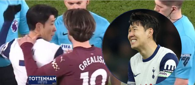 추가시간르 두고 심판에게 항의한 토트넘 홋스퍼 손흥민이 징계를 받을 가능성이 커졌다. 사진은 지난 26일(현지시각) 영국 런던 토트넘홋스퍼스타디움에서 열린 2024-25 잉글랜드 프리미어리그(EPL) 27라운드 토트넘 홋스퍼와 맨체스터 시티의 경기를 마친 후 심판과 언쟁을 벌인 손흥민의 모습. /사진=토트넘 뉴스 캡처