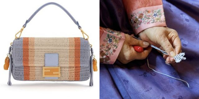 중국 누리꾼들이 한국이 중국의 메듭 문화를 훔쳤다고 주장했다. 사진은 지난해 11월 이탈리아 명품 브랜드 펜디에서 출시된 가방. /사진=펜디 홈페이지 캡처