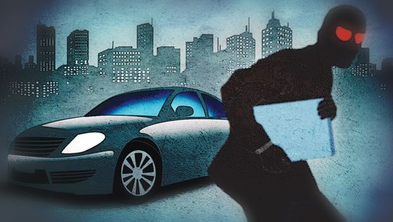 자동차에서 신용카드 등을 훔치는 이른바 '차털이'로 고가의 전자제품을 산 20대 남성이 실형에 처해졌다. /삽화=머니투데이