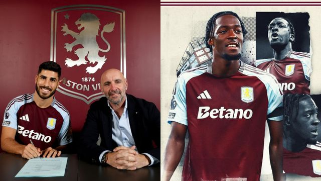 아스톤 빌라가 공격수 마르코 아센시오와 수비수 악셀 디사시를 임대 영입했다고 밝혔다. 사진은 아스톤 빌라와 계약을 마친 마르코 아센시오(왼쪽)와 악셀 디사시의 모습. /사진=아스톤 빌라 홈페이지 캡처