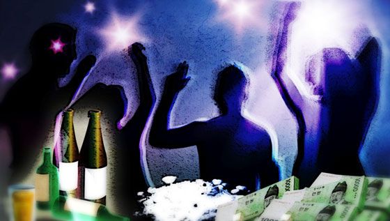 베트남인 전용 유흥주점에서 마약을 투약하던 외국인 불법체류자와 한국인들이 경찰에 무더기로 적발됐다. /삽화=머니투데이