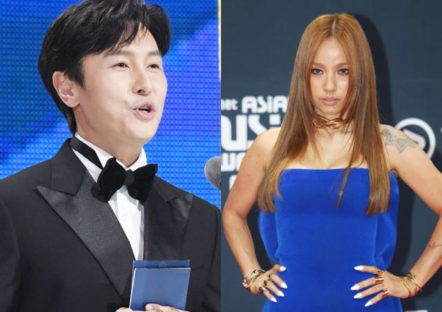 가수 겸 배우 김동완이 데뷔 전 가수 이효리와 소개팅한 적이 있다고 고백했다. 사진은 시상식 참석한 김동완(왼쪽)과 이효리 모습. /사진=뉴스1