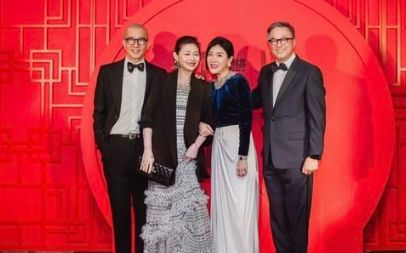 린후이징이 배우 고 서희원(쉬시위안)과 구준엽이 최근 함께 찍은 사진을 공개했다.사진은 구준엽과 서희원, 린후이징 부부 모습.(왼쭉부터)/사진=린후이징 SNS 캡처