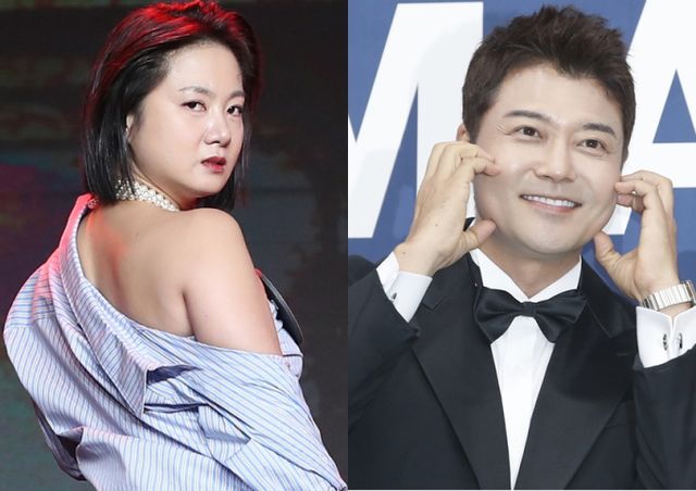 박나래가 '나 혼자 산다'에서 함께 출연하는 방송인 전현무와 불편했던 이유를 털어놨다. 사진은 박나래(왼쪽)와 전현무 모습. /사진=뉴스1