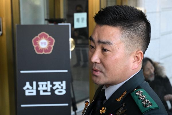 김현태 육군 707 특수임무단장이 비상계엄 사태 당시 자괴감을 느꼈다고 밝혔다. 사진은 윤석열 대통령 탄핵심판 사건 6차 변론기일에 출석한 김현태 육군 707 특수임무단장 모습. /사진=뉴시스