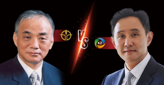 장형진 영풍 고문(왼쪽)과 최윤범 고려아연 회장 / 그래픽=김은옥 기자