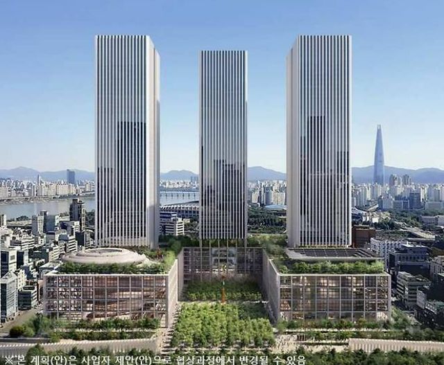 현대자동차그룹이 글로벌비즈니스콤플렉스(GBC) 건립 계획 변경안을 서울시에 제출하면서 사업을 재개한다. /사진=서울시 제공