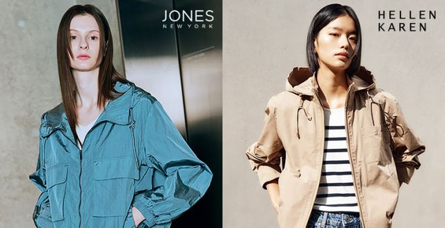 SK스토아가 오는 14일(금)부터 존스뉴욕, 헬렌카렌 등 자사 단독 패션 상품을 순차적으로 선보인다. 사진은 존스뉴욕 아노락 점퍼(왼쪽)와 헬렌카렌 선염 메모리 크롭 트렌치. /사진=SK스토아