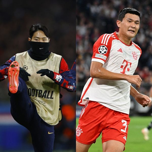 이강인, 김민재 등 한인 선수들이 출전을 앞둔 유럽축구연맹 챔피언스리그 8강 대진이 공개됐다. 사진은 파리 생제르맹에서 활약한 이강인(왼쪽)과 바이에른 뮌헨에서 활약 중인 김민재의 모습. /사진=로이터 