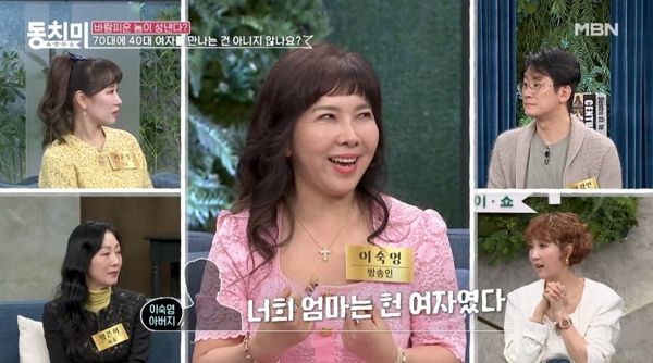 방송인 이숙영이 70대 아버지의 불륜 일화를 폭로했다. 사진은 방송인 이숙영이 아버지의 불륜 일화를 폭로하는 모습. /사진=MBN '속풀이쇼 동치미'