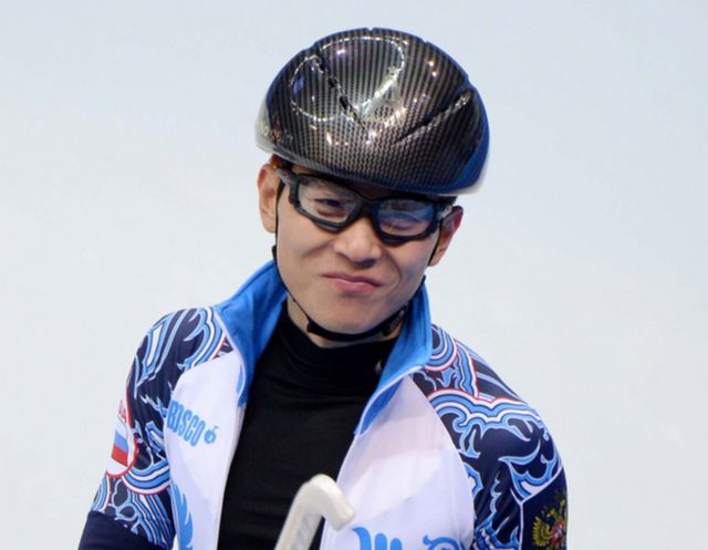 러시아 빙상계가 빅토르 안에 찬사를 보냈다. 사진은 빅토르 안이 러시아 대표 선수 시절 연습하는 장면. /사진=머니투데이 