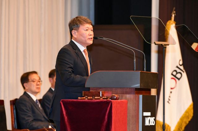 이규석 현대모비스 사장이 19일 열린 정기주주총회에서 글로벌 시장의 톱 플레이어로 자리잡겠다는 목표를 밝혔다. /사진=현대모비스