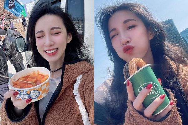 윤석열 대통령 탄핵 촉구 집회 현장을 찾은 타이완의 한 여배우가 집회를 '야유회'로 표현해 논란이다. 사진은 서울 광화문 광장에서 열린 윤석열 대통령 탄핵 촉구 집회 현장을 찾은 타이완 배우 황차오신이 인스타그램에 올린 사진. /사진=황차오신 인스타그램 캡처