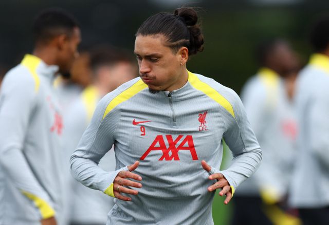 모하메드 살라와 재계약 중인 리버풀이 공격수 다르윈 누녜스와 루이스 디아스를 매각할 계획이다. 사진은 20024-25시즌 리버풀에서 활약한 다르윈 누녜스의 모습. /사진=로이터