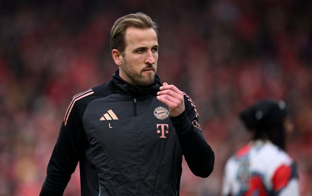 해리 케인이 바이에른 뮌헨을 떠나 리버풀로 이적한다는 현지 매체의 전망이 나왔다. 사진은 2024-25시즌 바이에른 뮌헨에서 활약한 해리 케인의 모습. /사진=로이터