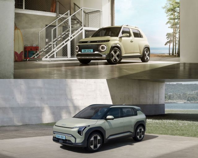 현대차 캐스퍼 일렉트릭과 기아 EV3가 세계 올해의 자동차 최종 후보에 올랐다./사진=현대차