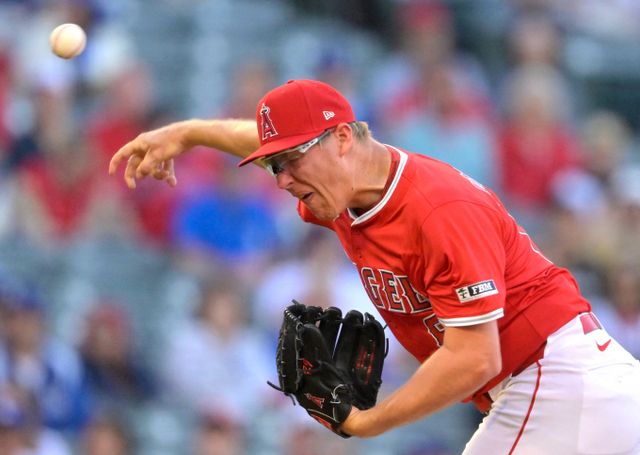 LA에인절스가 마이너리그 등판 경험이 없는 라이언 존슨을 메이저리그에 콜업했다. 사진은 2025시즌 시범경기에 등판한 라이언 존슨의 모습. /사진=로이터