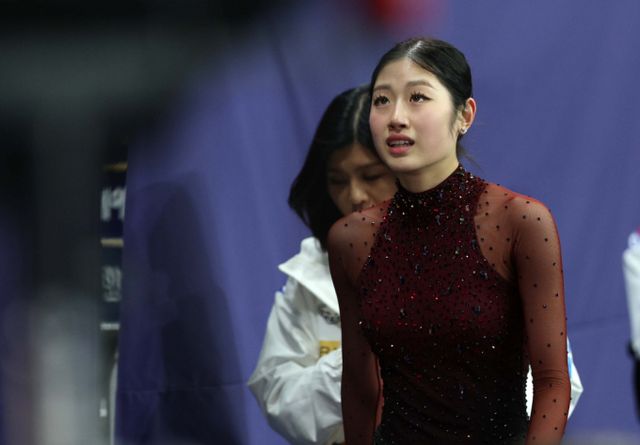세계선수권대회에 출전한 이해인이 한국인 중 가장 높은 순위인 7위를 기록했다. 사진은 지난달 23일 서울 양천구 목동 아이스링크장에서 열린 2025 ISU 4대륙 피겨 선수권대회 여자 싱글 프리스케이팅에서 연기를 마치를 마친 이해인의 모습. /사진=뉴시스