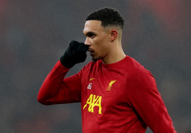 트렌트 알렉산더-아놀드가 레알 마드리드와 협상을 거의 마무리 지었다. 사진은 2024-25시즌 리버풀에서 활약한 트렌트 알렉산더-아놀드의 모습. /사진=로이터