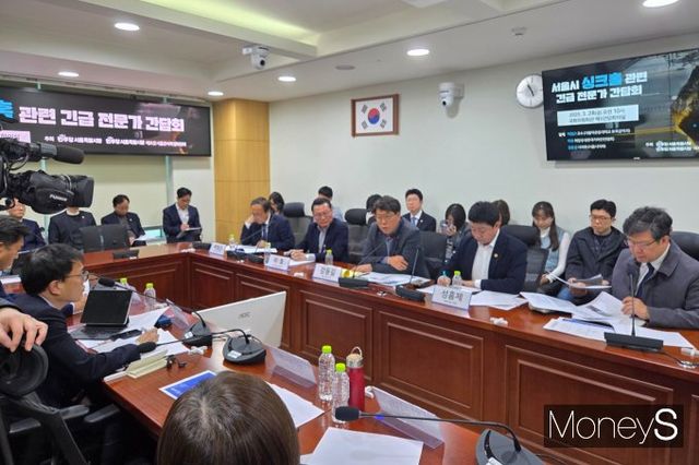 서울시가 지난해 서대문구 연희동 싱크홀 사고 이후 대책을 마련했음에도 현장 점검을 제대로 수행하지 않으면서 부실 대응이 인명 피해로 이어졌다는 비판이 나온다. 사진은 이날 진행된 간담회에서 강동길 서울시의원이 발언하는 모습. /사진=이화랑 기자